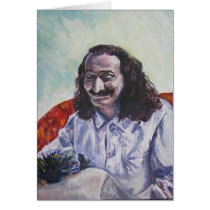 Meher Baba smile, CARD (blank message) by rosie7 Meher Baba smile, CARD (blank message)