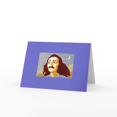 Meher Moon Greeting Card by Chayyah