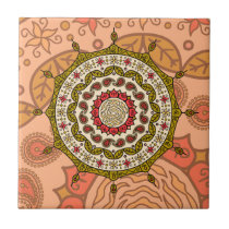 Mehndi Fantasy Gold Tile