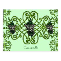 Mehndi Ganesha (Green) Postcard