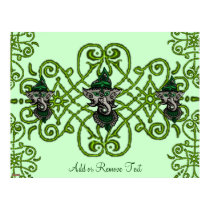 Mehndi Ganesha (Green) Poster