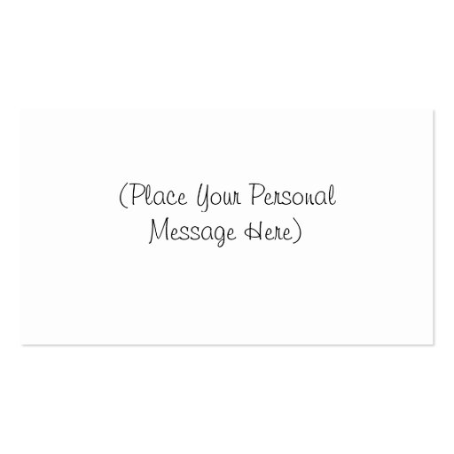 Mehndi Hand Design Personalized Gift Card Tag Business Card (back side)