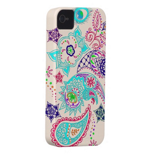Mehndi pattern design iPhone 4 Case-Mate cases