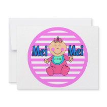 Mei Mei Little Sister Personalized Invitation