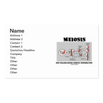 Meiosis Just Rearranging Genetic Information Business Card