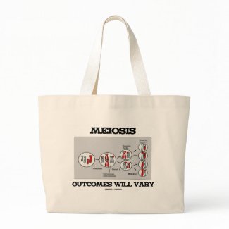 Meiosis Outcomes Will Vary (Meiosis Humor) bag