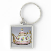 Meissen octagonal teapot, c.1718 key chain