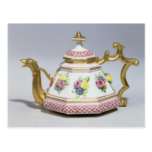 Meissen octagonal teapot, c.1718 postcards