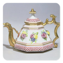 Meissen octagonal teapot, c.1718 square sticker