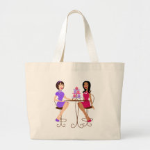 ¡Mejores amigos y magdalenas! Bolsa Lienzo