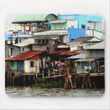 Mekong River Houses Mousepad