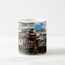 Mekong River Houses Mugs