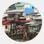 Mekong River Houses Sticker