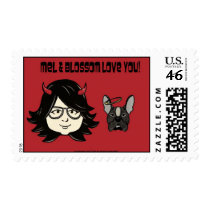 Mel& Blossom love you postage postage by melblossom Mel& Blossom love you postage postage