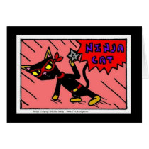 Mel "NINJA CAT" Greeting Card cards