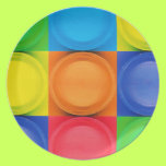 Melamine Plate with Fun BottleCap Design plates