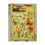 Melange of Vehicles Post Card