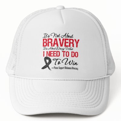 Melanoma Battle Mesh Hats by cancerapparel