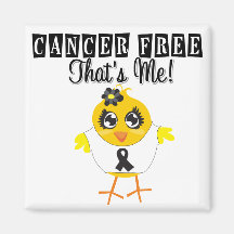 Melanoma Cancer - Cancer Free That's Me Refrigerator Magnet