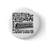 Melanoma Cancer Collage - Fight Like a Girl Pinback Buttons