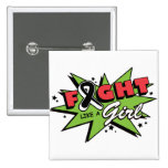 Melanoma Cancer Fight Like A Girl POW! buttons