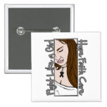 Melanoma Cancer Hope Fight Like A Girl buttons