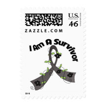 Melanoma Cancer I Am A Survivor Stamps