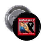 Melanoma Cancer Mission We Can Do It buttons