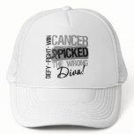 Melanoma Cancer Picked The Wrong Diva Trucker Hats