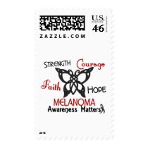 Melanoma Celtic Butterfly 3 Stamps