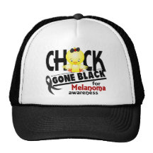 Melanoma Chick Gone Black 2 Hats