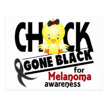 Melanoma Chick Gone Black 2 Post Cards