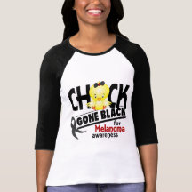 Melanoma Chick Gone Black 2 Tees