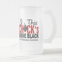 MELANOMA Chick Gone Black Mugs