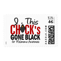 MELANOMA Chick Gone Black Postage