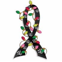Melanoma Christmas Lights Ribbon Photo Cut Outs