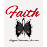 Melanoma Faith Butterfly Ribbon t-shirts