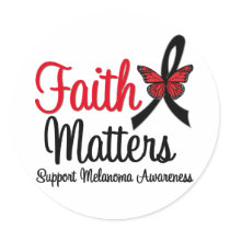 Melanoma Faith Matters stickers