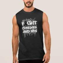 Melanoma Fight Conquer and Win Sleeveless T-shirts