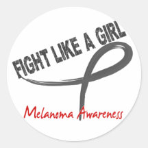 Melanoma Fight Like A Girl 7.3 Stickers