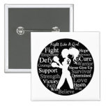 Melanoma Fight Like A Girl Collage buttons