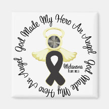 Melanoma God Made My Hero An Angel Refrigerator Magnet