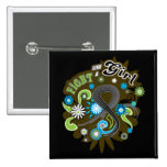 Melanoma Groovy Fight Like A Girl buttons