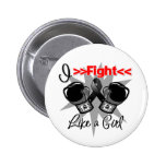 Melanoma I Fight Like a Girl With Gloves buttons