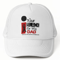 Melanoma I Wear Black For My Dad 9 Hat