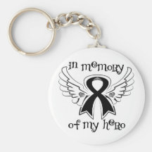 Melanoma In Memory of My Hero Key Chains