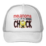 Melanoma Messed With The Wrong Chick Mesh Hats