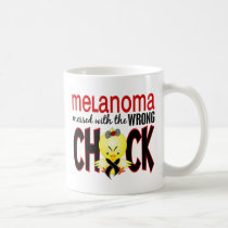 Melanoma Messed With The Wrong Chick mugs