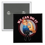 Melanoma - Rosie The Riveter - We Can Do It buttons