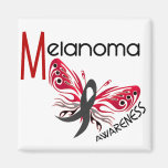Melanoma / Skin Cancer BUTTERFLY 3.1 Magnets